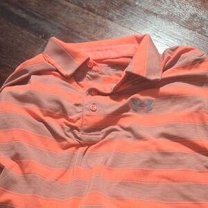 Under Armour Men's Coral Striped Polo